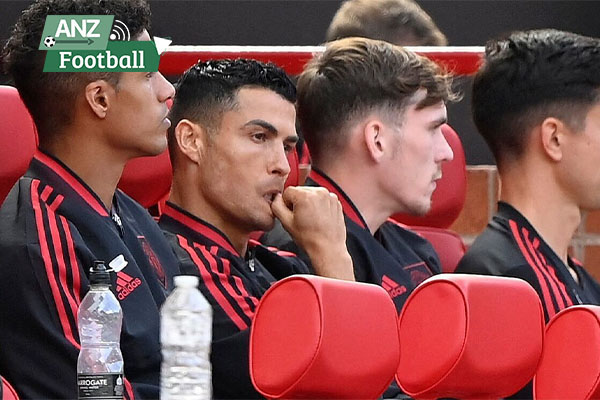 Ronaldo on the bench